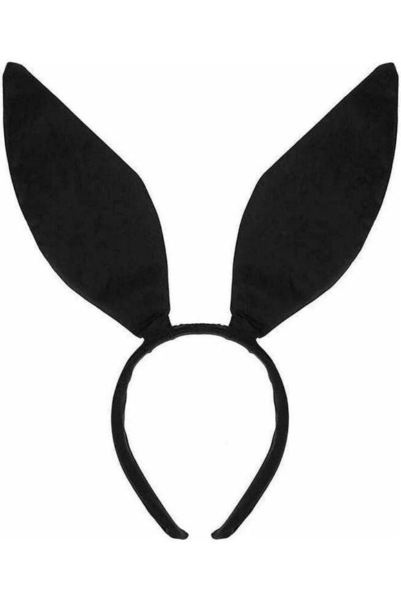 Black Satin Bunny Ears