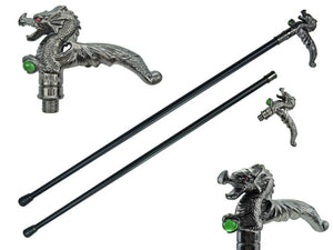 37" Dragon Cane with claw/green ball
