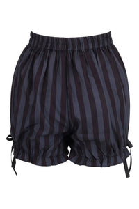 Gray/Black Striped Cotton Bloomers