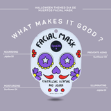 Halloween Dia de Muertos Inspired Skincare Sheet Mask | 9 Pk