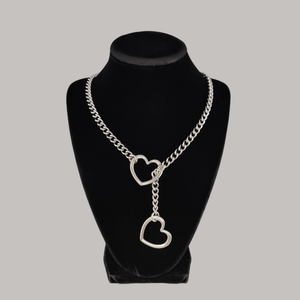 Cuban Chain Heart Slip Chain Choker Collar