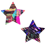 California Love Blacklight Starry Nights Nipple Cover Pasties
