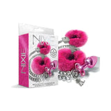 Nixie Metal Butt Plug & Furry Cuff