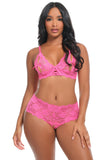 Good Night Kiss, 2 Pc Set, Pink