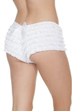 Ruffle Butt  Booty Shorts, Black, White, Red