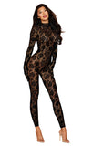 Black Gloved Bodystocking