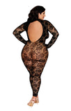 Black Gloved Bodystocking