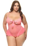 Aubrielle Tie Top Teddy with Ruffle Detail