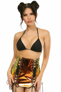 Sunset Holo Lace-Up Skirt - Daisy Corsets