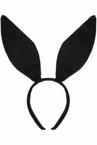 Black Satin Bunny Ears - Daisy Corsets