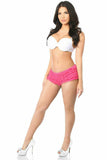 Fuchsia Ruffle Panty w/Bow - Daisy Corsets