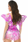Fuchsia Holo Large Butterfly Wing Body Harness - Daisy Corsets