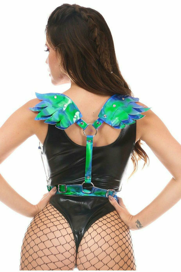 Blue/Teal Holo Angel Wings - Daisy Corsets