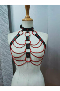 Candy Collection - Red Chain Harness