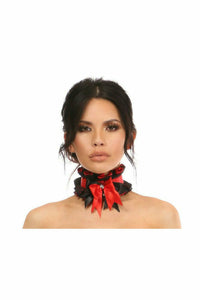 Kitten Collection Red/Black Lace Choker - Daisy Corsets