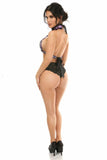 Kitten Collection Lavender/Black Lace Bra Top Body Harness - Daisy Corsets