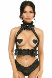 Kitten Collection Pinstripe Double Strap Body Harness - Daisy Corsets