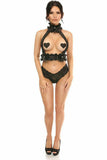 Kitten Collection Pinstripe Double Strap Body Harness - Daisy Corsets