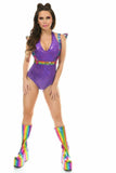 Rainbow Glitter Body Harness w/Wings - Small - Daisy Corsets