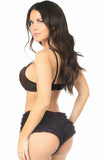 Dark Brown Lace Ruffle Panty - Daisy Corsets