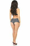 Dark Grey Lace Ruffle Panty - Daisy Corsets