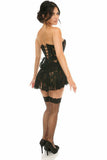 Lavish Black Sheer Lace Corset Dress - Daisy Corsets