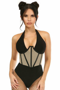 Lavish Nude Mesh Open Cup Waist Cincher - Daisy Corsets