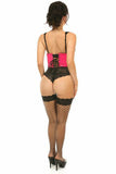 Lavish Neon Pink Patent Open Cup Underwire Waist Cincher - Daisy Corsets