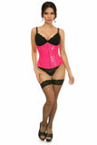 Lavish Hot Pink Patent Underbust Corset - Daisy Corsets