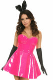 Lavish 5 PC Pink Patent Bunny Corset Costume - Daisy Corsets