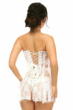 Lavish White Sheer Lace Corset Dress - Daisy Corsets