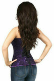 Lavish Dark Purple Lace Overbust Corset w/Zipper - Daisy Corsets