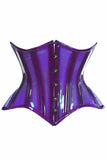 Lavish Purple Clear Curvy Underbust Waist Cincher Corset