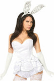 Lavish 4 PC White Bunny Corset Costume - Daisy Corsets