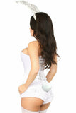 Top Drawer 4 PC White Bunny Corset Costume - Daisy Corsets