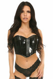 Top Drawer Black Patent Bustier Top w/Zipper - Daisy Corsets