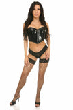 Top Drawer Black Patent Bustier Top w/Zipper - Daisy Corsets